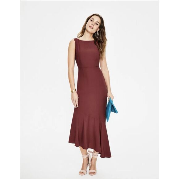 Boden Dresses & Skirts - Boden Tessa Asymmetrical Midi  Dress- Size 6 - Red